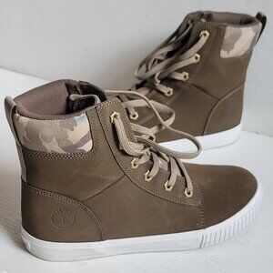 Timberland Skyla Bay 6" Tall Boots Premium Suede Leather Shoes Olive Green /Leaf